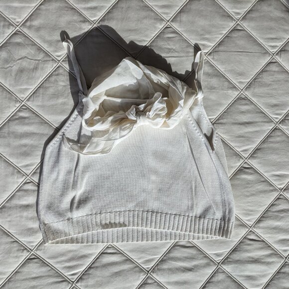 Crea Concept white crop top - Picture 2 of 2